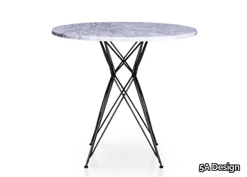 LINEA - Round Calacatta marble table _ 5A Design