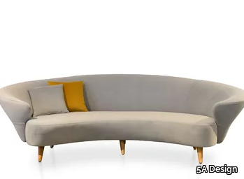 MALIBU - Curved fabric sofa _ 5A Design