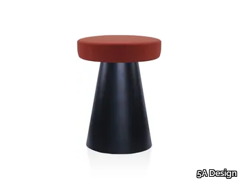 MUSHROOM METAL - Upholstered metal stool _ 5A Design