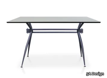 PALERMO - Rectangular powder coated steel table _ 5A Design