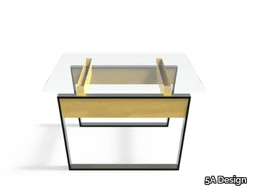 VERONA GLASS - Low rectangular glass coffee table _ 5A Design