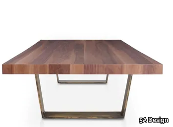 VERONA - Rectangular low wooden coffee table _ 5A Design