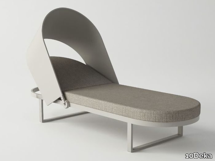 VENTO - Powder coated aluminium sun lounger _ 10Deka