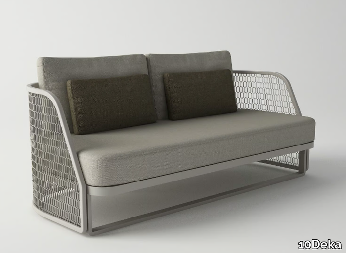 VENTURA - Powder coated aluminium garden sofa _ 10Deka