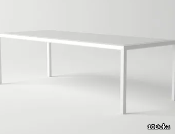 VICTUS - Rectangular aluminium garden table _ 10Deka