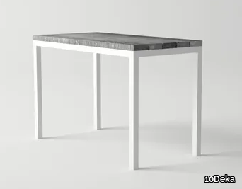 ULTRA - Aluminium and wood high table _ 10Deka