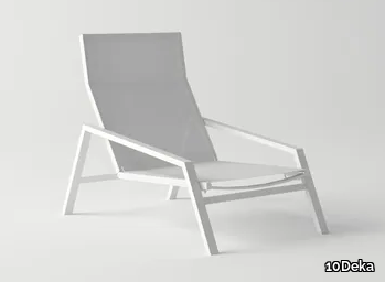 PULVIS ROYAL - Aluminium deck chair with armrests _ 10Deka