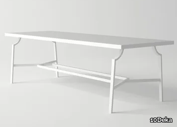 AGOSTO - Rectangular aluminium garden table _ 10Deka