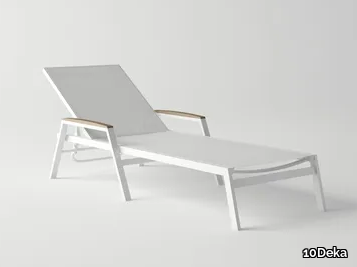 AMELIA - Stackable Recliner aluminium sun lounger _ 10Deka