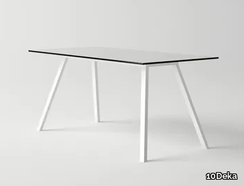 AMELIA - Rectangular aluminium garden table _ 10Deka