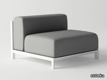 NUBES MODULAR SOFA CENTER PIECE - Aluminium garden armchair _ 10Deka