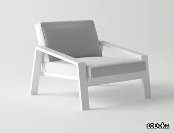 PULVIS - Garden aluminium easy chair _ 10Deka