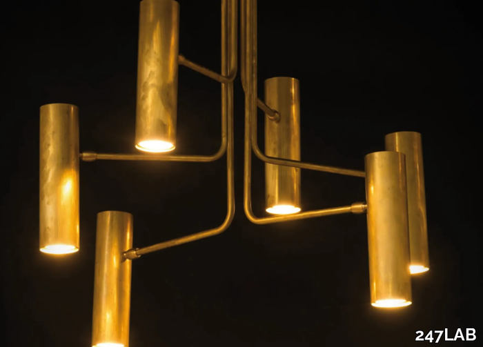 BUKÈ S6 - LED brass pendant lamp _ 247LAB