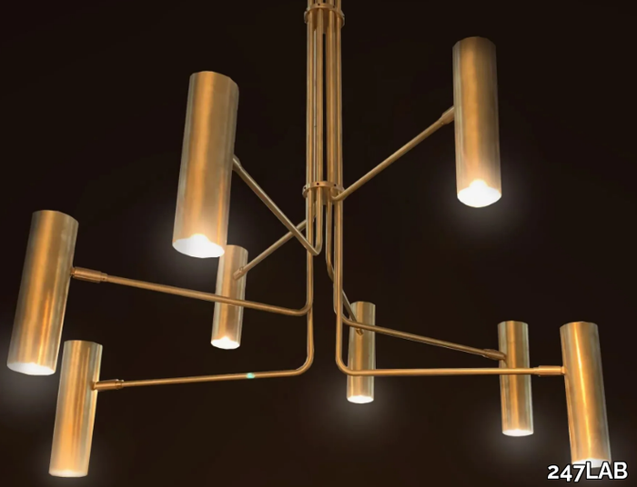 BUKÈ S8 - LED brass pendant lamp _ 247LAB