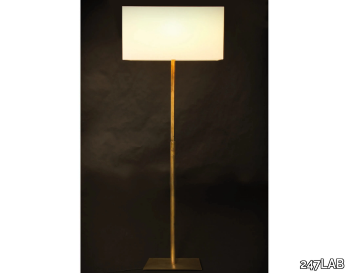 LUCY TR - LED brass and fabric floor lamp _ 247LAB