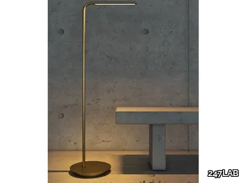 DEUS TR - LED brass floor lamp _ 247LAB