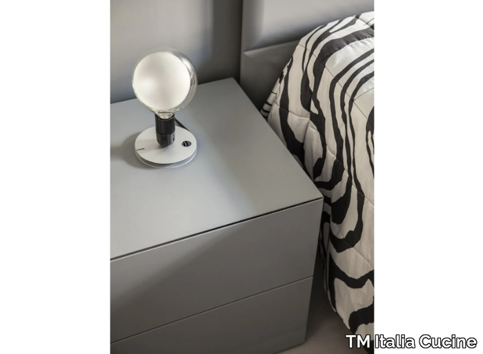 T45 - Bedside table with drawers _ TM Italia Cucine