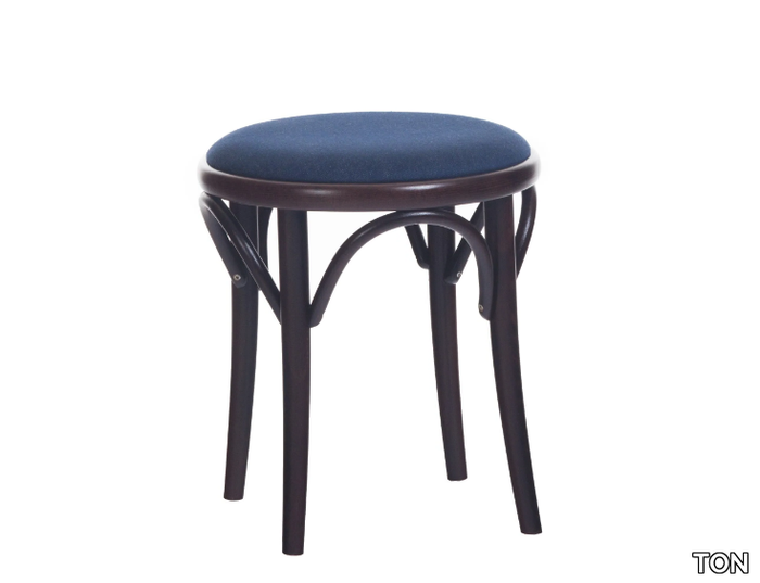 N° 60 - Wooden stool with integrated cushion _ TON