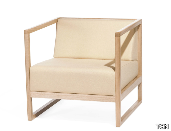 CASABLANCA 681 - Fabric armchair with armrests _ TON