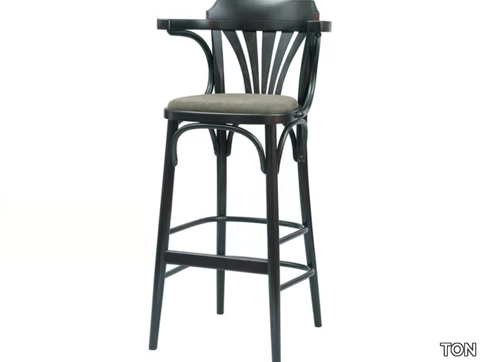 N° 135 - Stool with footrest with integrated cushion _ TON