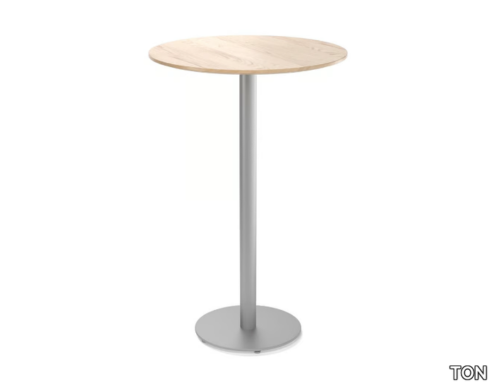 EASY MIX & FIX 629 - Round wooden high table _ TON