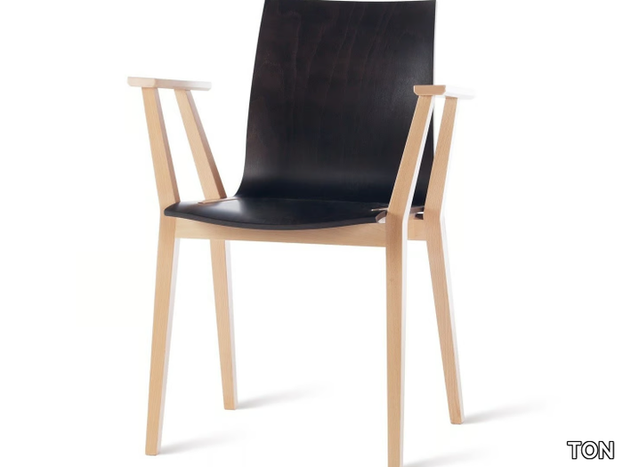 STOCKHOLM - Chair with armrests _ TON