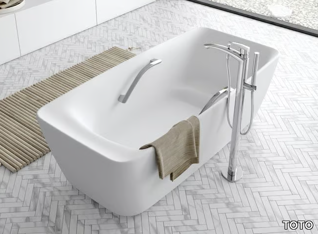 FLOATING - Rectangular freestanding bathtub _ TOTO