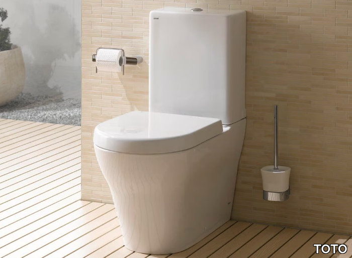 MH CW161Y - Close coupled rimless ceramic toilet _ TOTO