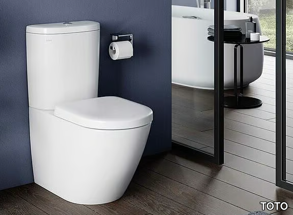 NC CW761Y - Close coupled rimless ceramic toilet _ TOTO