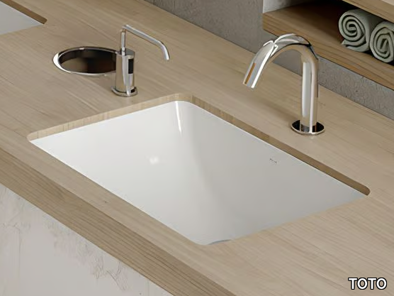 WU LW1535Y / LW1536Y - Rectangular undermount ceramic washbasin _ TOTO