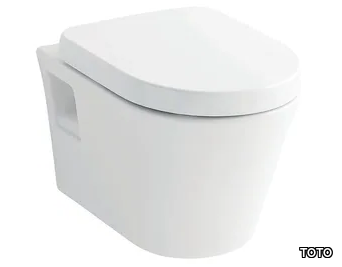 ES CW797 - Wall-hung rimless ceramic toilet _ TOTO