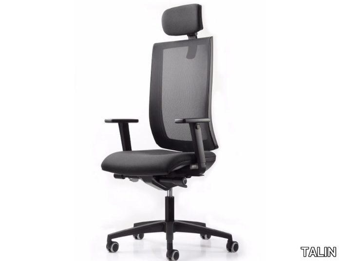 WIND 9-119 - Swivel mesh office chair with headrest _ TALIN