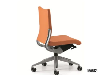 AVIA 4000 - Leather office chair with castors with 5-Spoke base _ TALIN