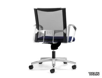 AVIANET 3654 - Mesh office chair with castors with armrests with 5-Spoke base _ TALIN