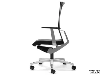 AVIANET 3612 - Mesh office chair with castors with armrests with 5-Spoke base _ TALIN