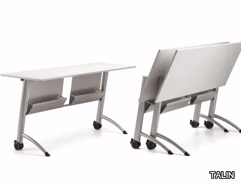 KOMBY 937 - Modular folding MDF bench desk with castors _ TALIN