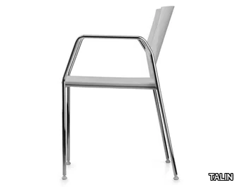 TREK 038 - Stackable polypropylene chair with armrests _ TALIN