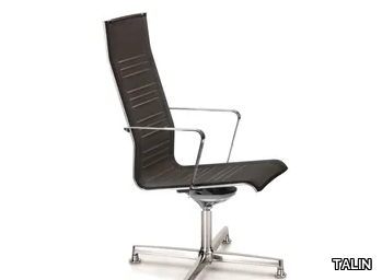 KEYPLUS 3158 - Mesh office chair with armrests with 4-Spoke base _ TALIN