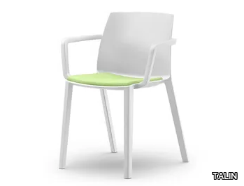 RECY 156 - Stackable Polymer chair with integrated cushion _ TALIN