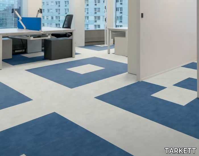 iD SQUARE - LVT flooring with concrete effect _ TARKETT