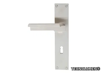 ART DÉCO 1930 - Door handle on back plate with lock _ TECNOLUMEN®