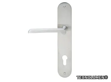 WILHELM WAGENFELD - Door handle on back plate with lock _ TECNOLUMEN®