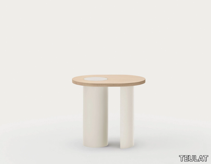 NORI - Oval wooden coffee table _ TEULAT