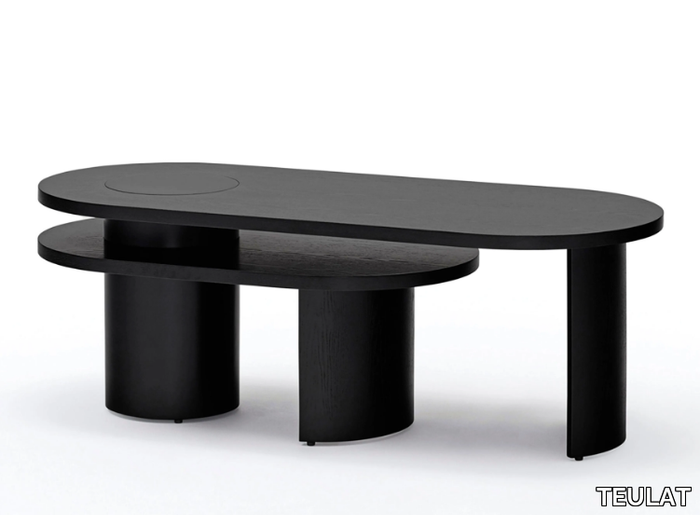 NORI - Swivel wooden coffee table _ TEULAT