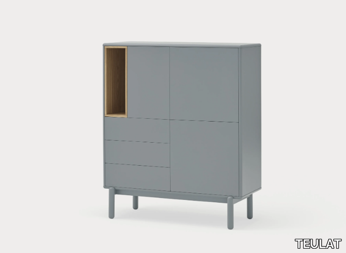 CORVO - MDF highboard with doors and drawers _ TEULAT