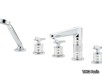 SYSTEM CRYSTAL - Bath mixer and handshower supplied by progressive cartridge mixer _ THG Paris