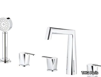 MÉTAMORPHOSE - Bath mixer and handshower supplied by progressive cartridge mixer _ THG Paris