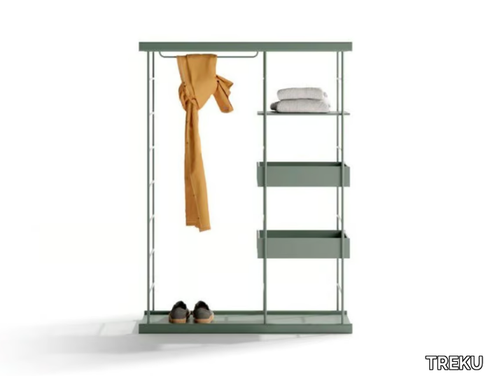 BOST 20 - Sectional steel and wood hallway unit _ TREKU