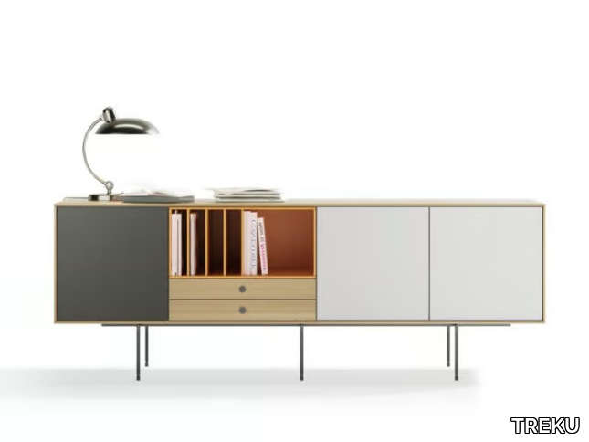 AURA 78 - Oak sideboard with doors _ TREKU