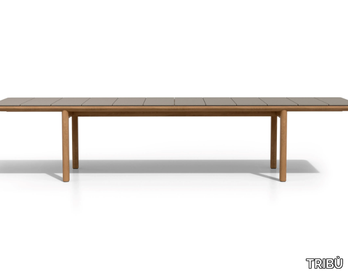 AMANU - Rectangular teak dining table _ TRIBÙ